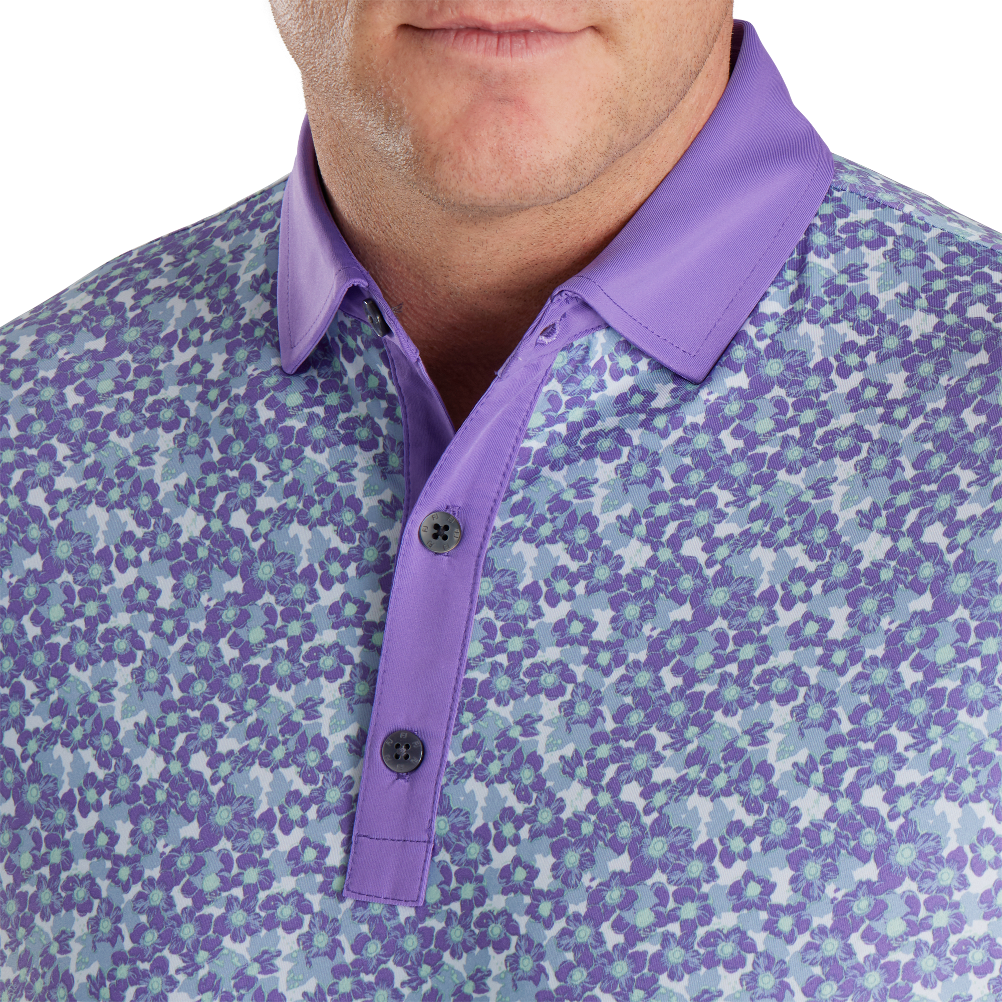 Primrose Print Lisle Spread Collar