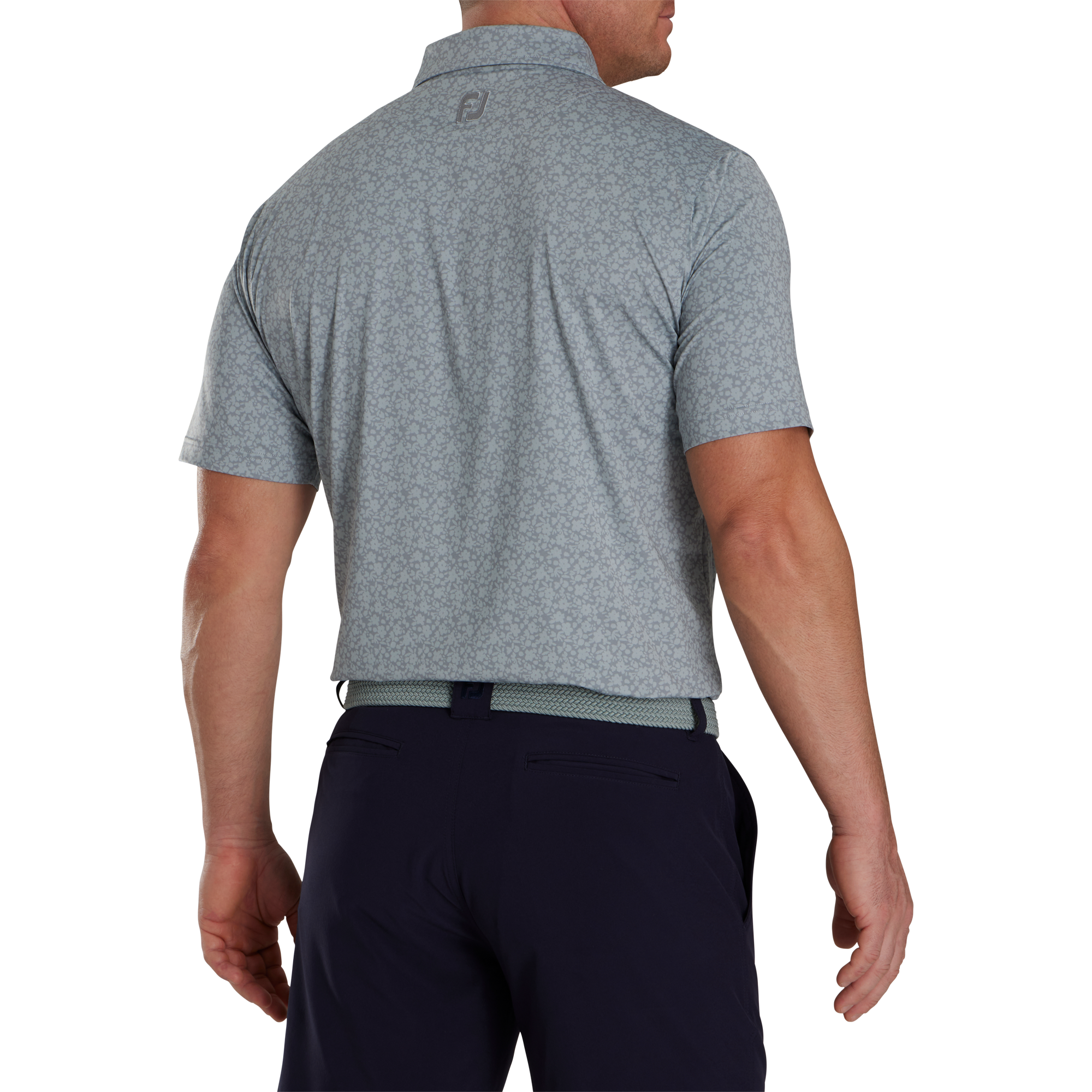 Painted Floral Lisle Self Collar