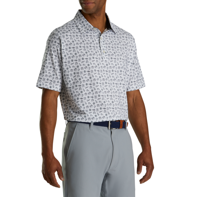 Lisle Travel Print Self Collar
