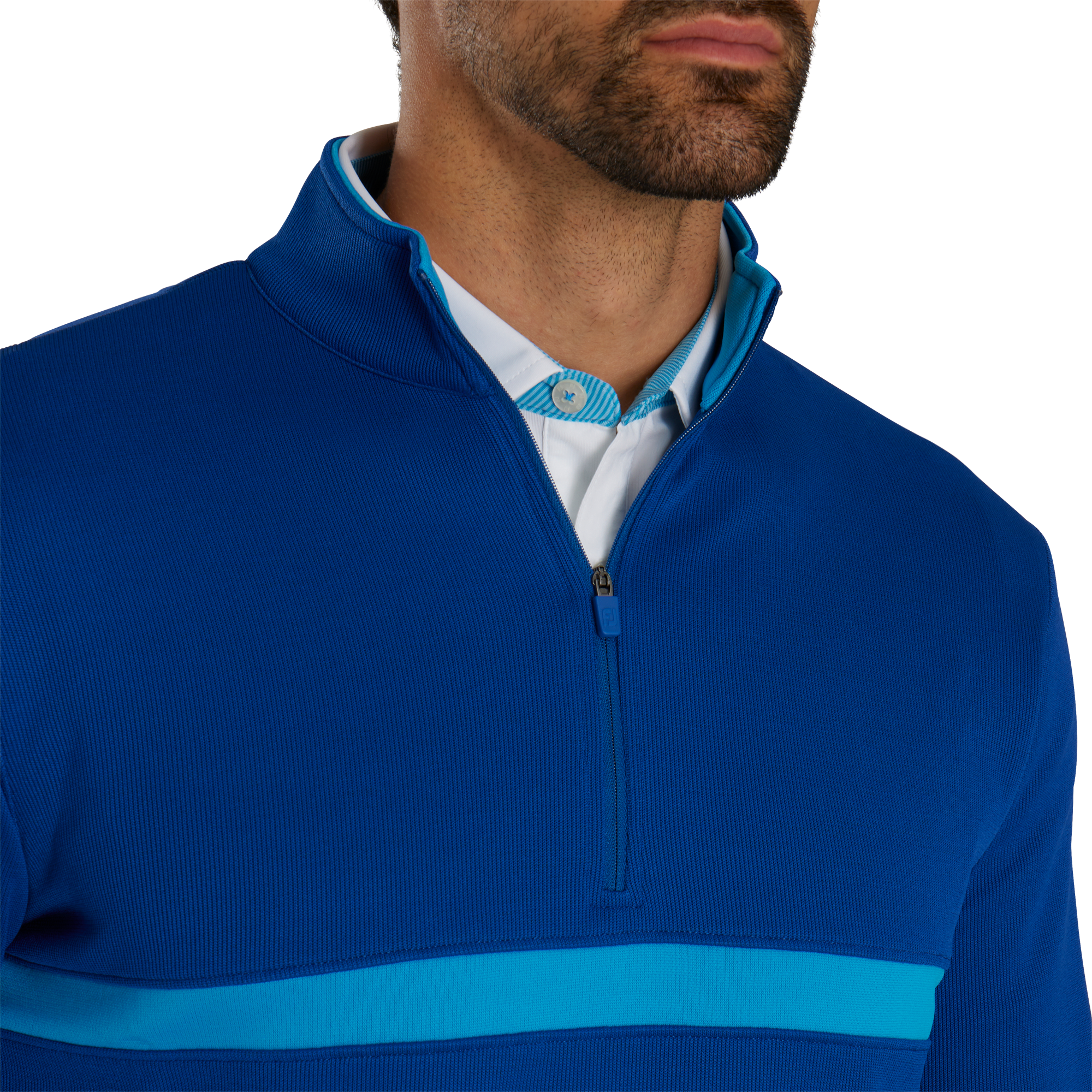 Inset Stripe Mid-Layer Flat Back Rib