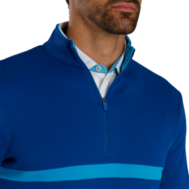 Inset Stripe Mid-Layer Flat Back Rib