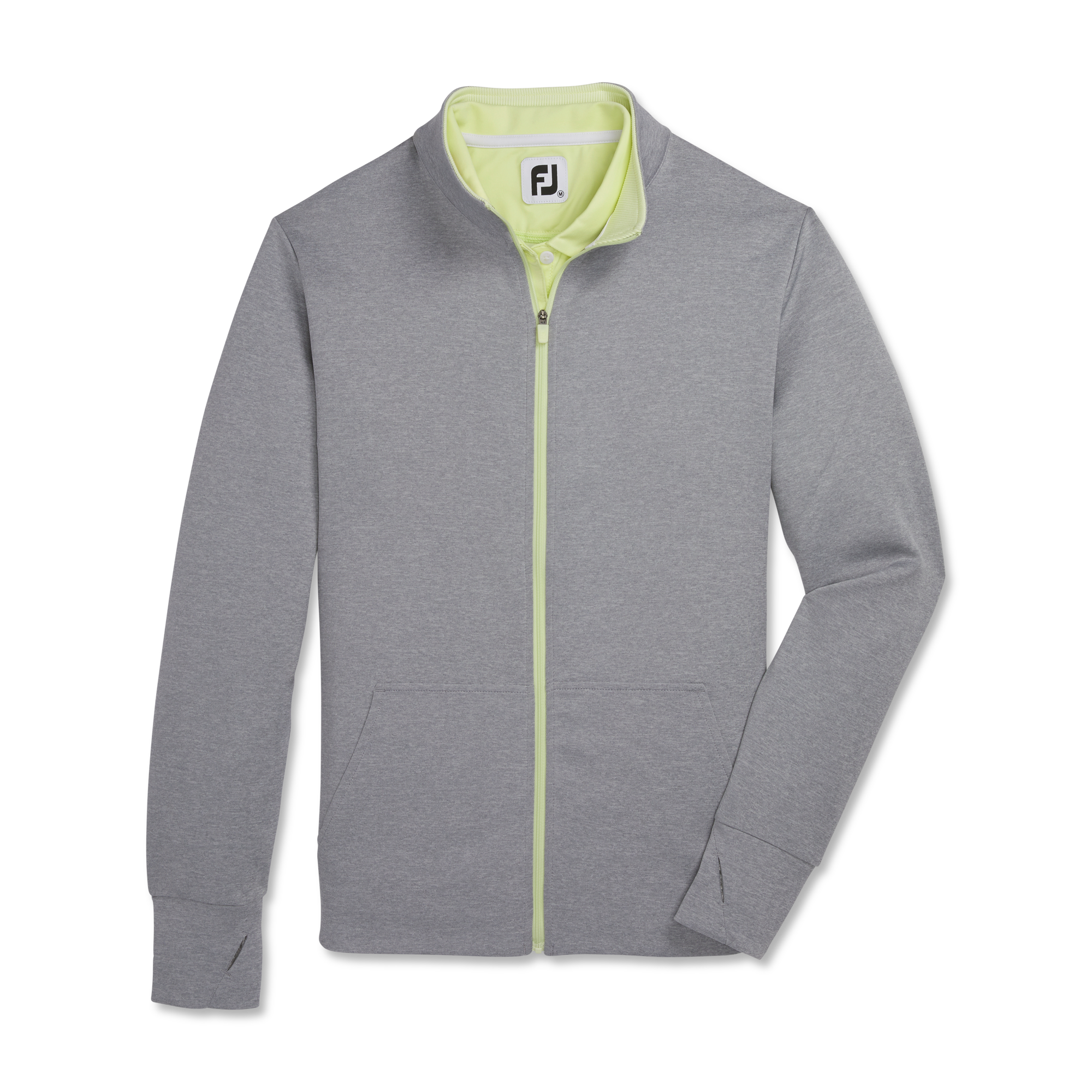 Full-Zip Knit Color Block Jacket Women