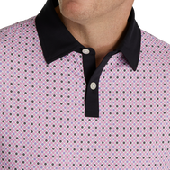 Lisle Circle Print Self Collar