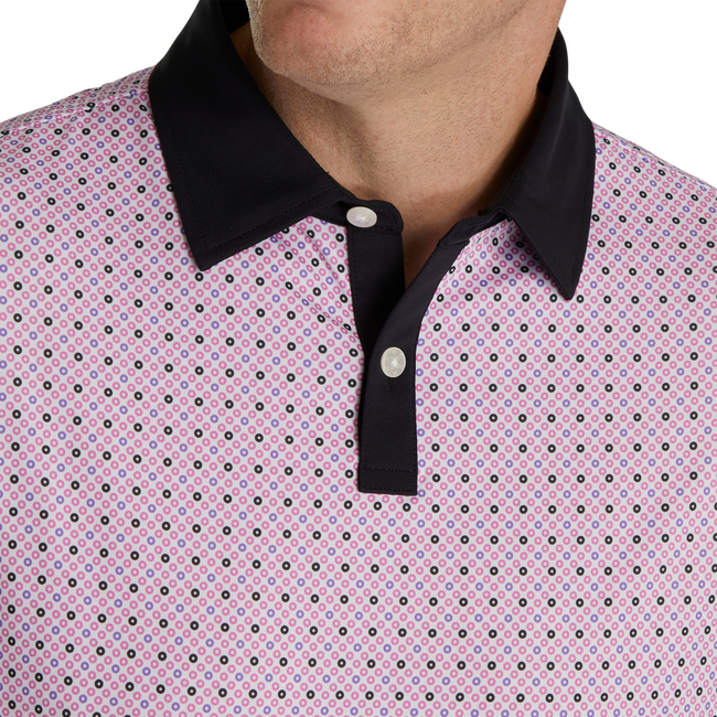 Lisle Circle Print Self Collar