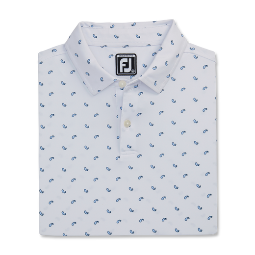 Paisley Print Lisle Self Collar