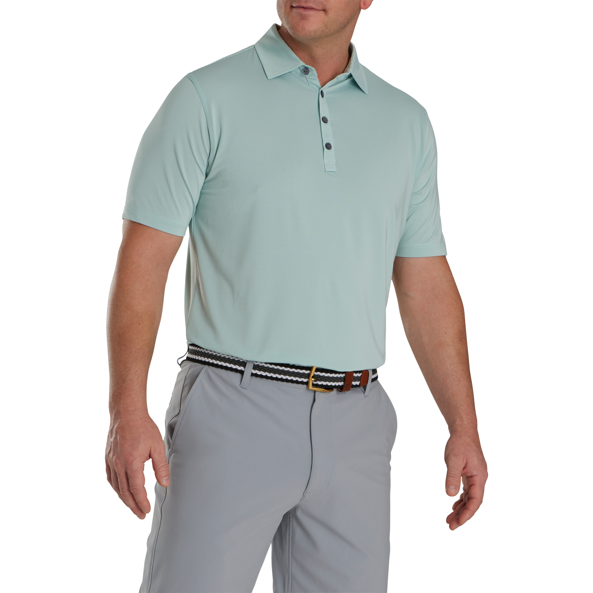 Micro Feeder Stripe Lisle Self Collar