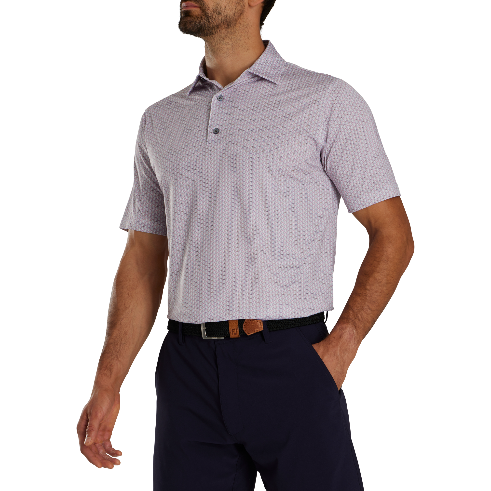 Scallop Shell Foulard Lisle Self Collar