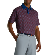 Lisle Circle Print Self Collar