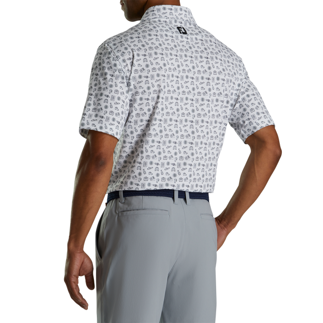 Lisle Travel Print Self Collar
