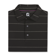 Stretch Pique Chalkstripe Self Collar