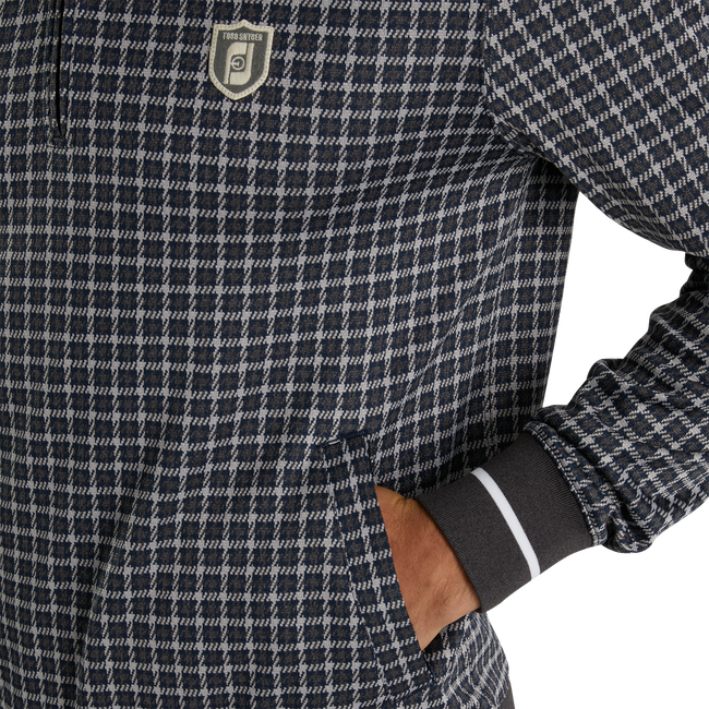 Quater-Zip Double Knit Jacquard Sweatshirt-Previous Season Style