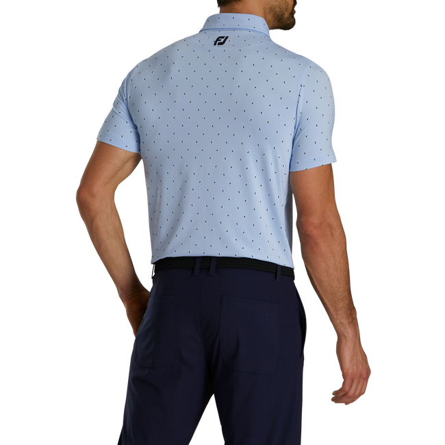 Paisley Print Lisle Self Collar