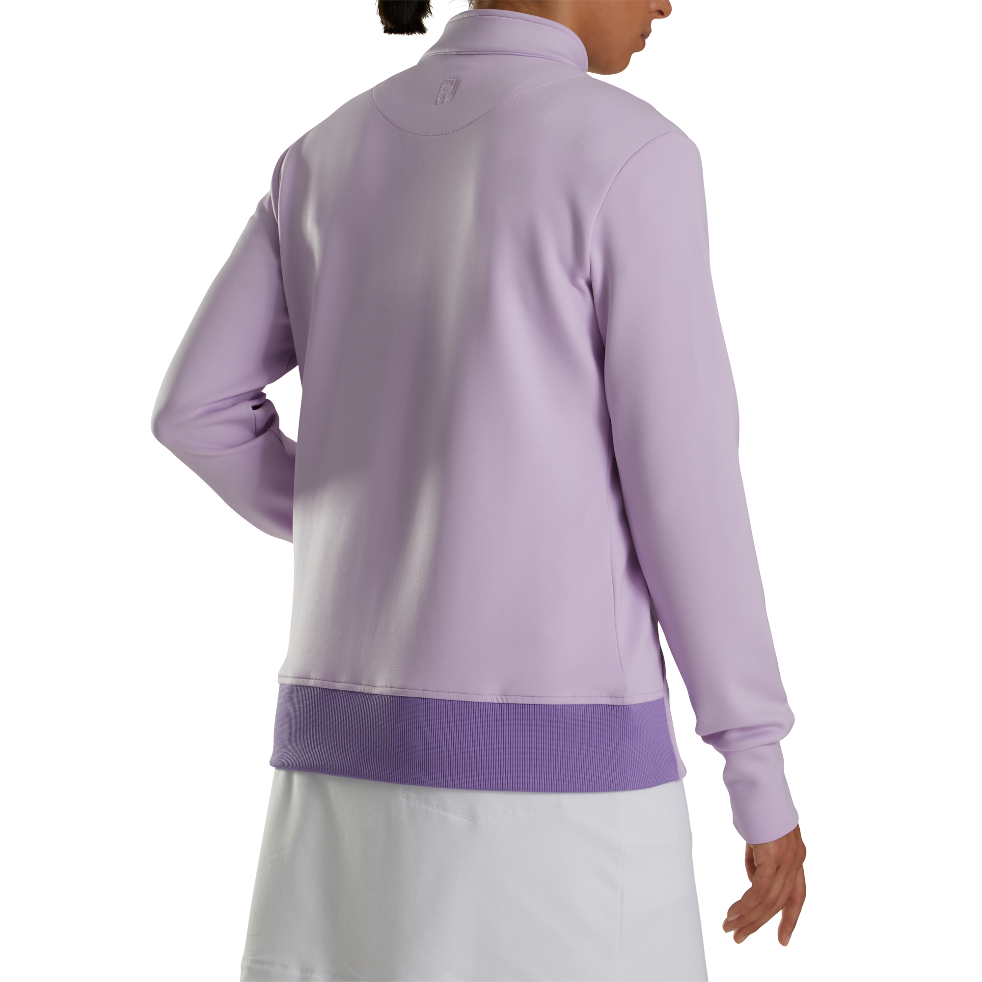 Full-Zip Knit Color Block Jacket Women