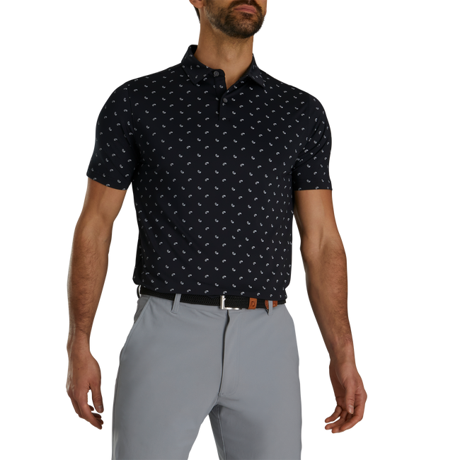 Paisley Print Lisle Self Collar