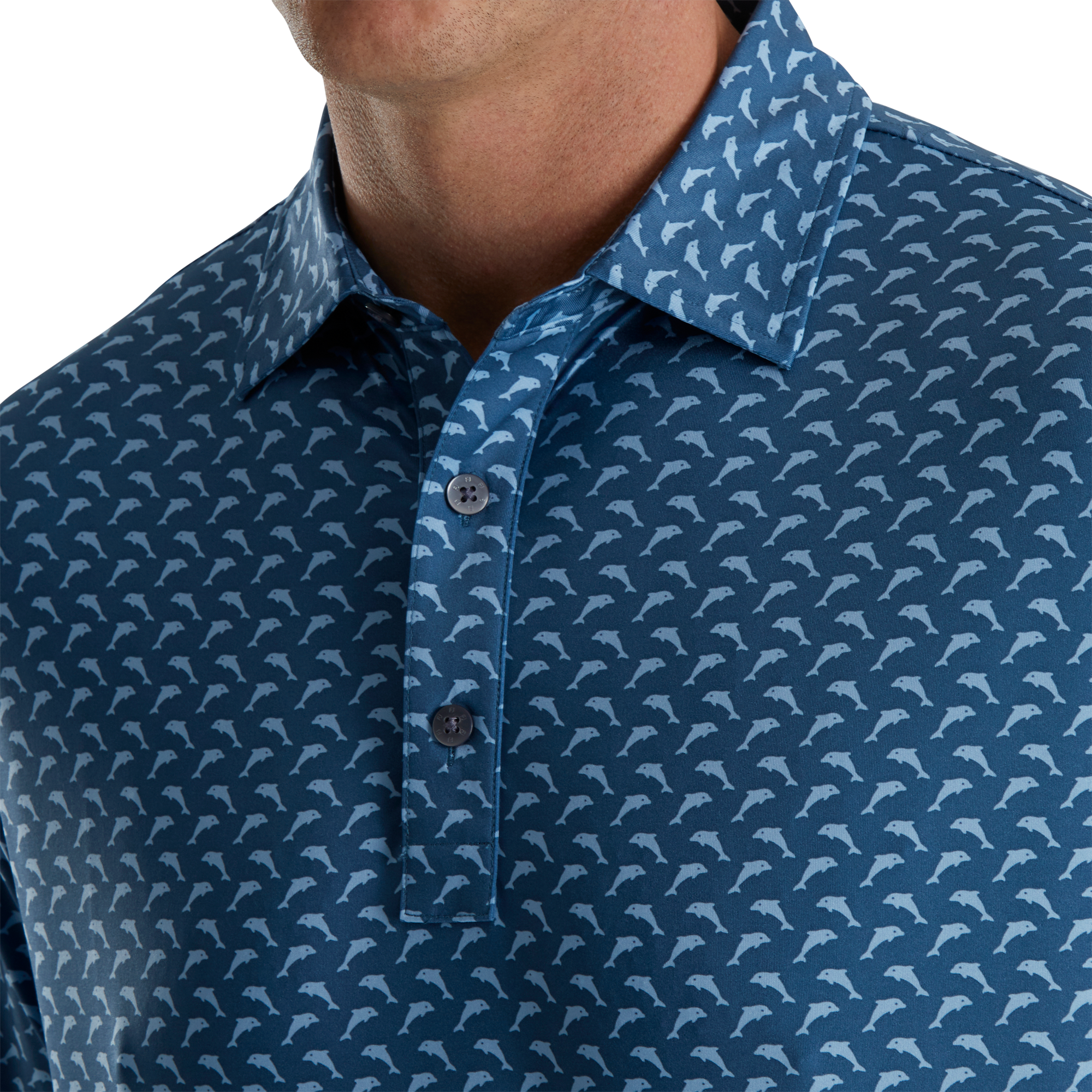 Lisle Leaping Dolphins Print Self Collar