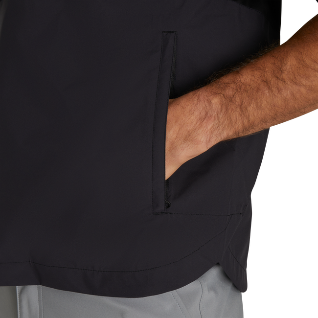 Footjoy Men s Hydrolite X Short Sleeve Rain Shirt Size L Black