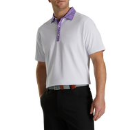 Pique Tulip Trim Stretch Lisle Collar