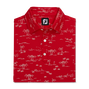 Tropic Golf Print Lisle Self Collar