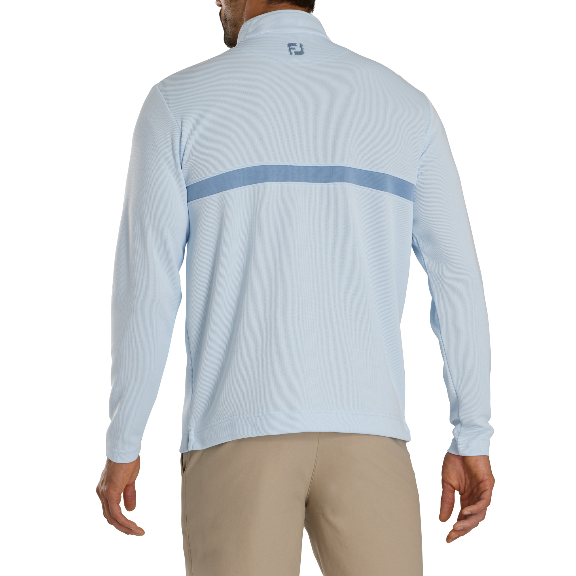 Inset Stripe Mid-Layer Flat Back Rib