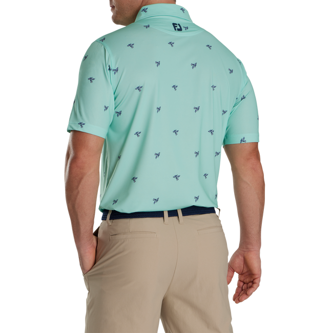 Thistle Print Lisle Self Collar