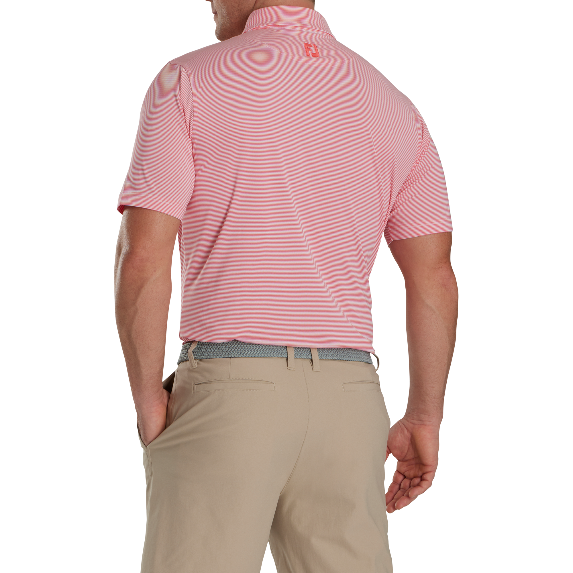 Micro Feeder Stripe Lisle Self Collar