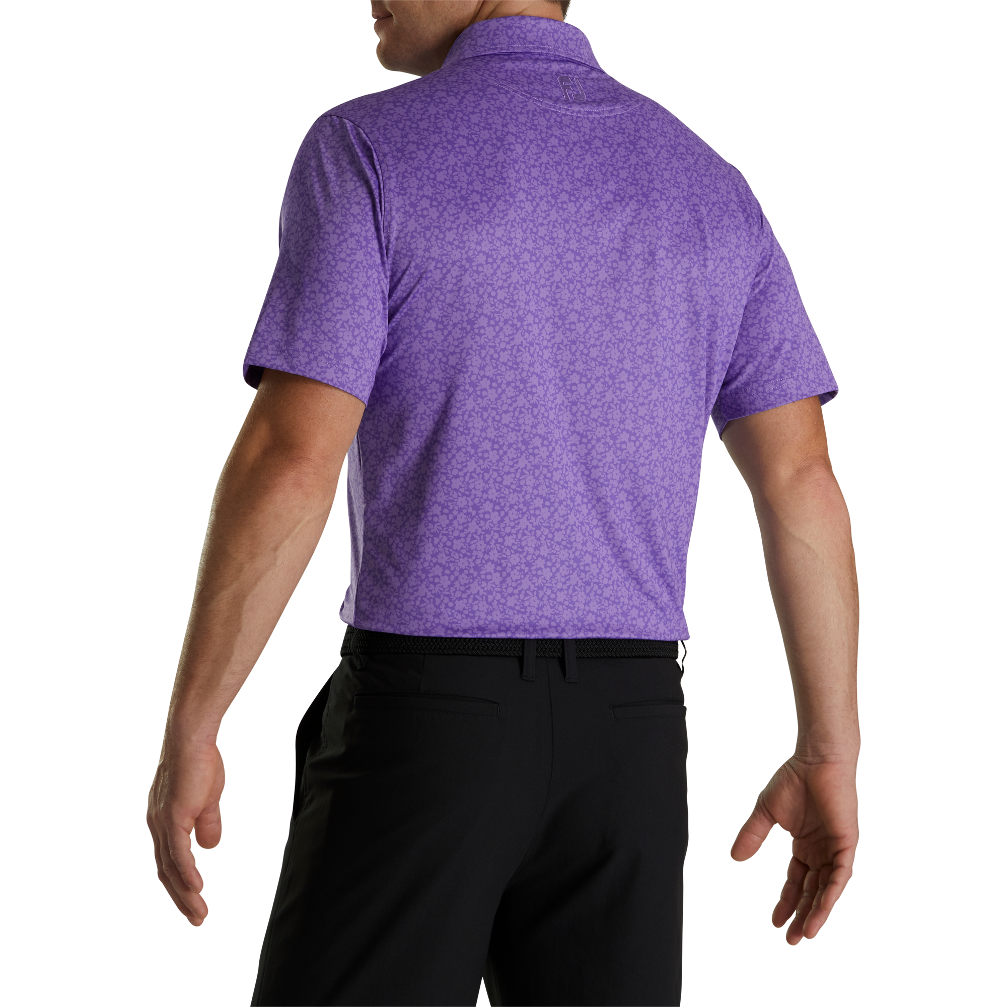 Painted Floral Lisle Self Collar