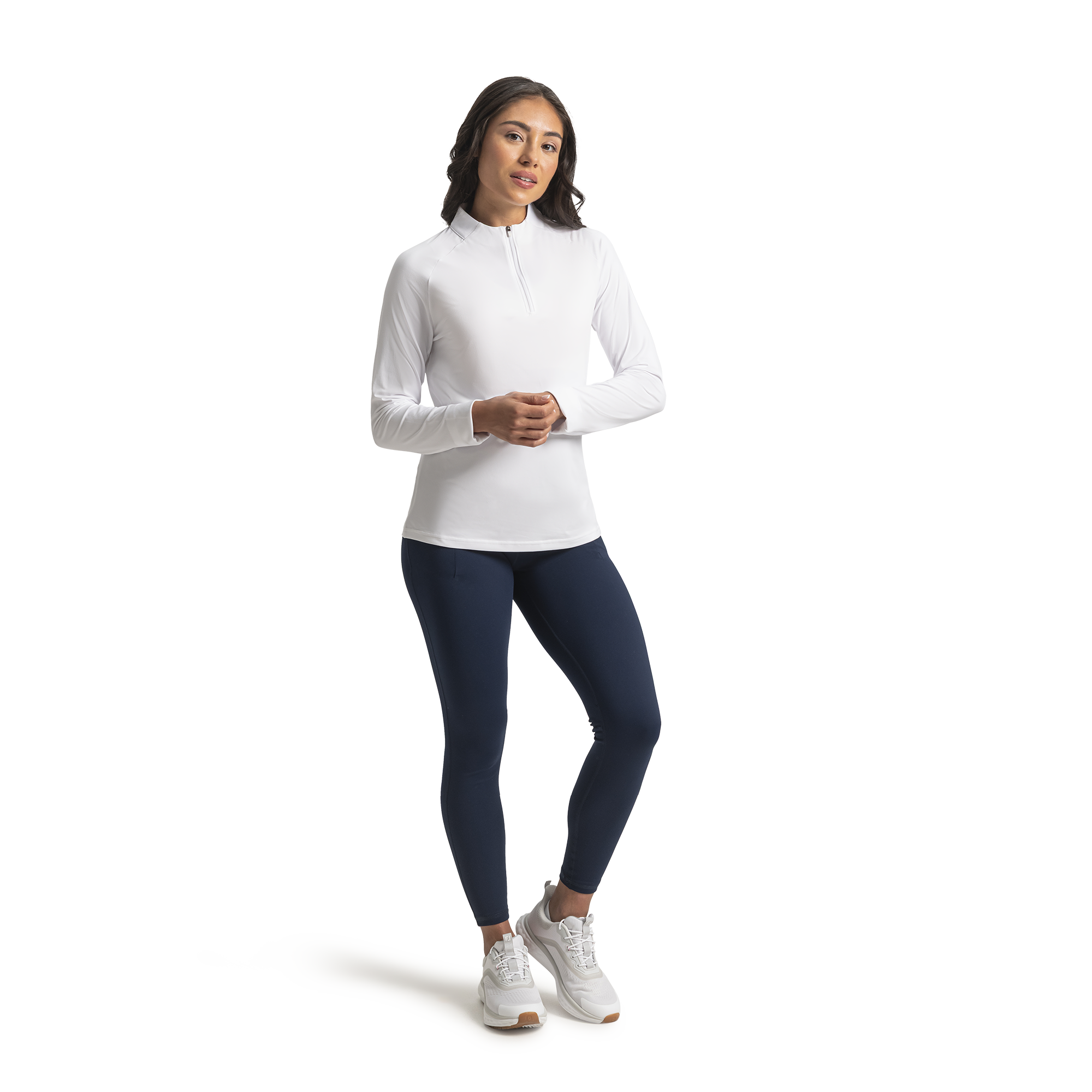 Space Dye Quarter-Zip Mid-Layer Women