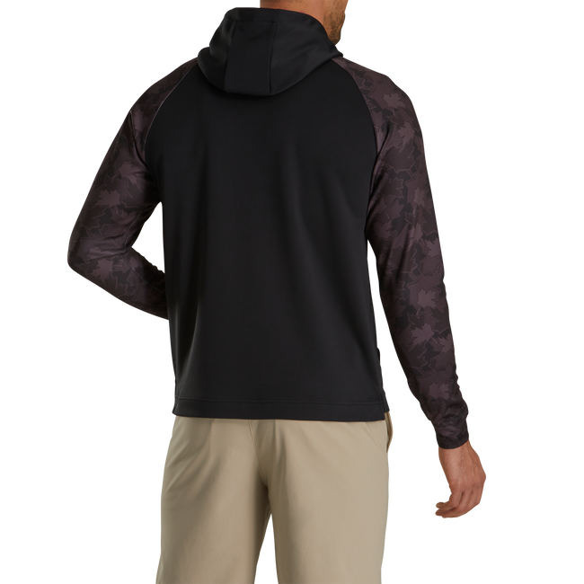 Leaf Print Lightweight Hoodie