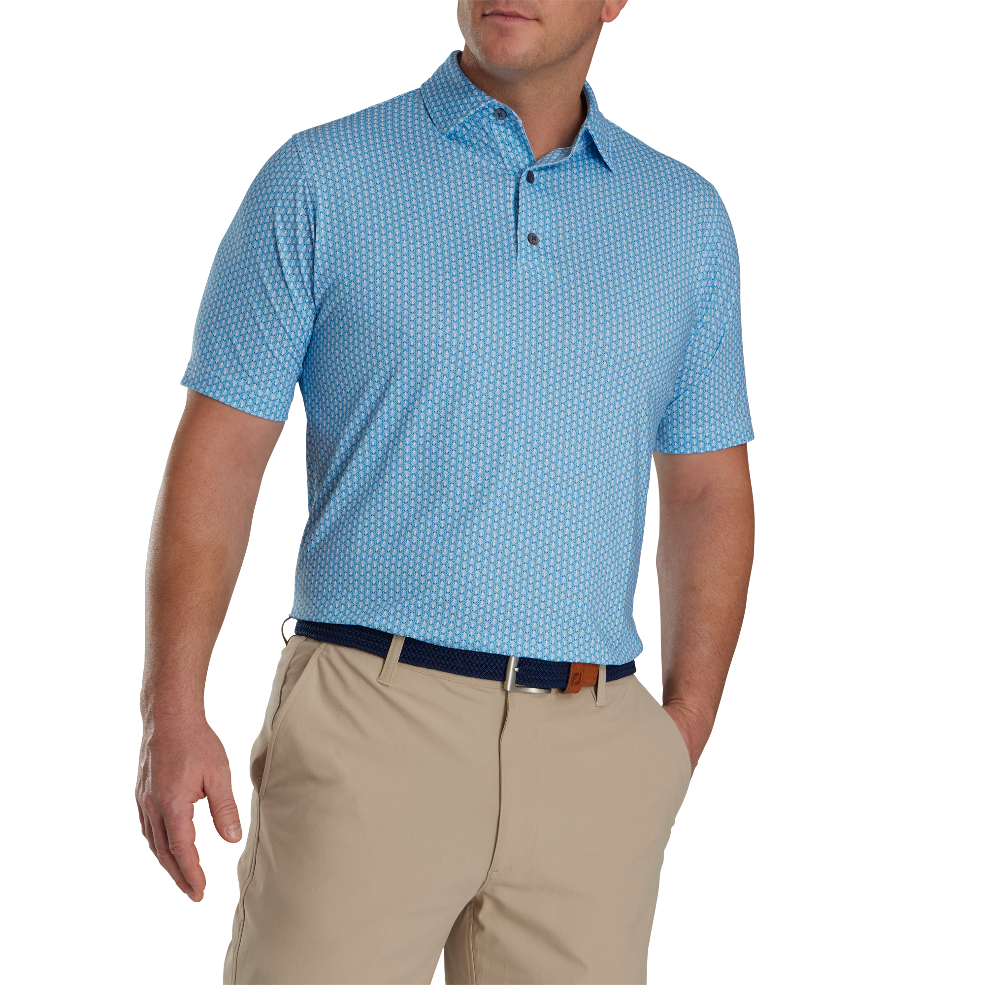 Scallop Shell Foulard Lisle Self Collar