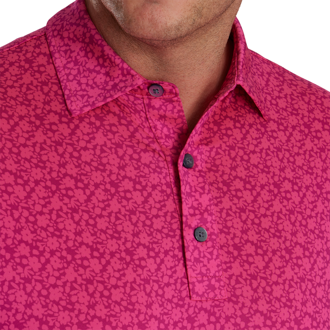 Painted Floral Lisle Self Collar