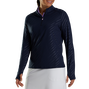 Half-Zip Embossed Pullover Women