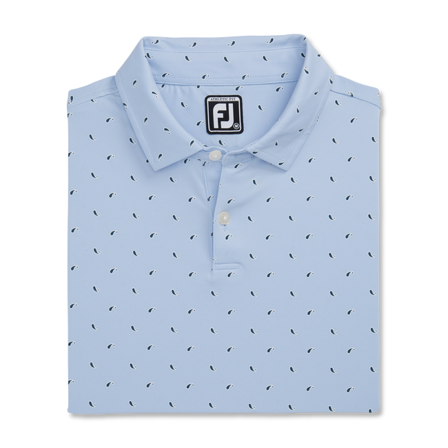 Paisley Print Lisle Self Collar