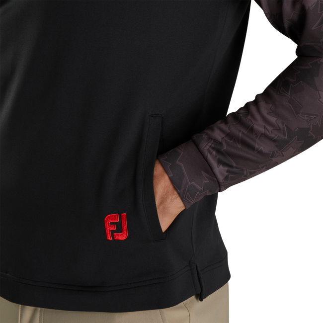 Leaf Print Lightweight Hoodie