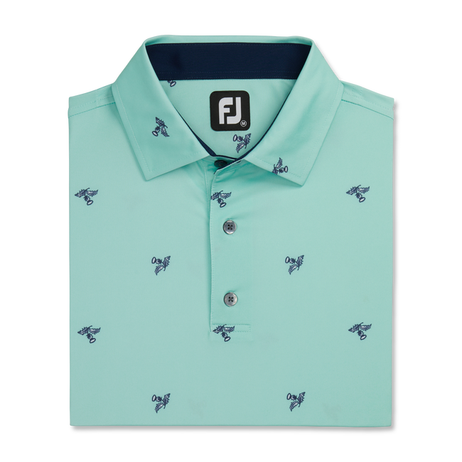 Thistle Print Lisle Self Collar