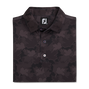Tonal Leaf Print Self Collar