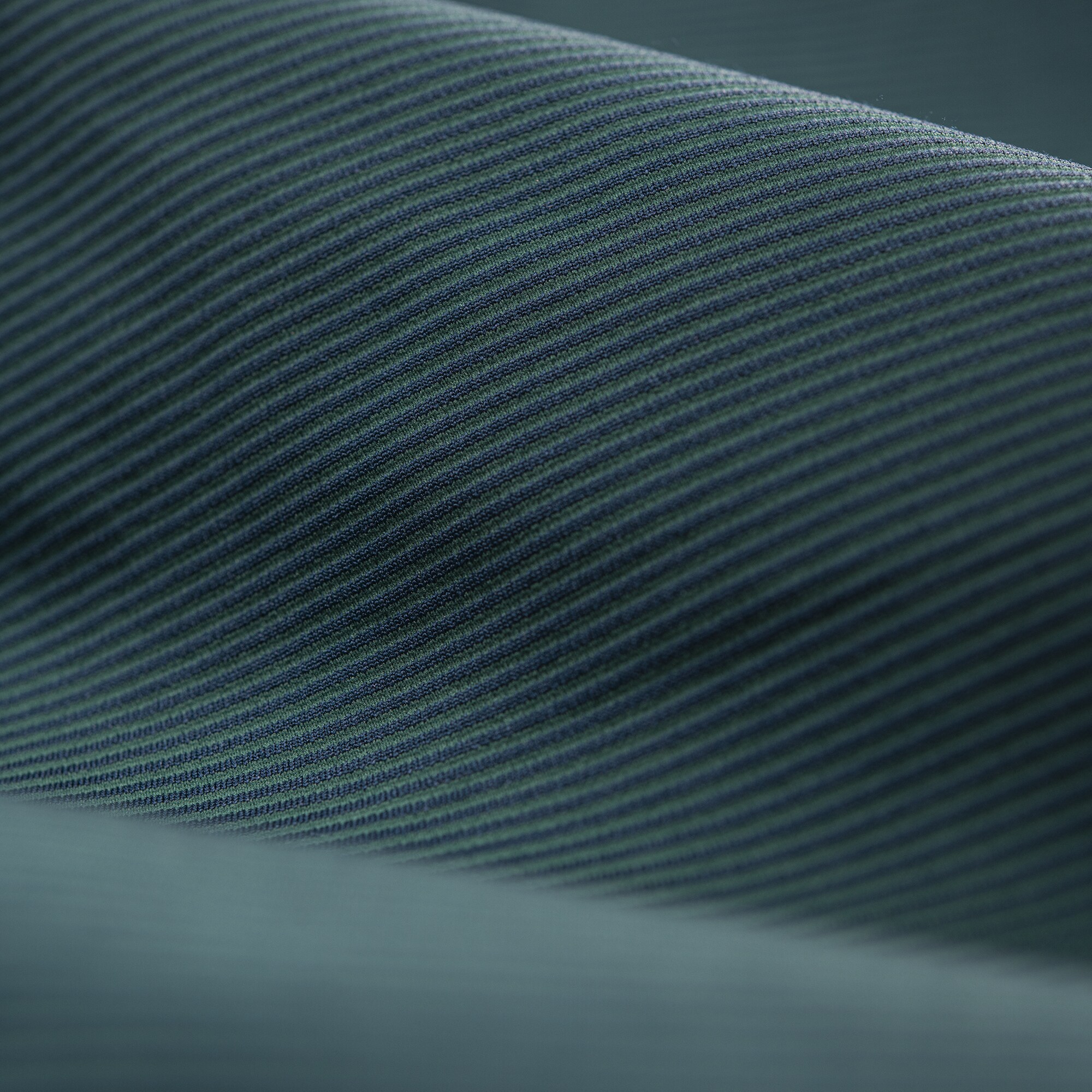 Quarter-Zip Ottoman Stripe Knit