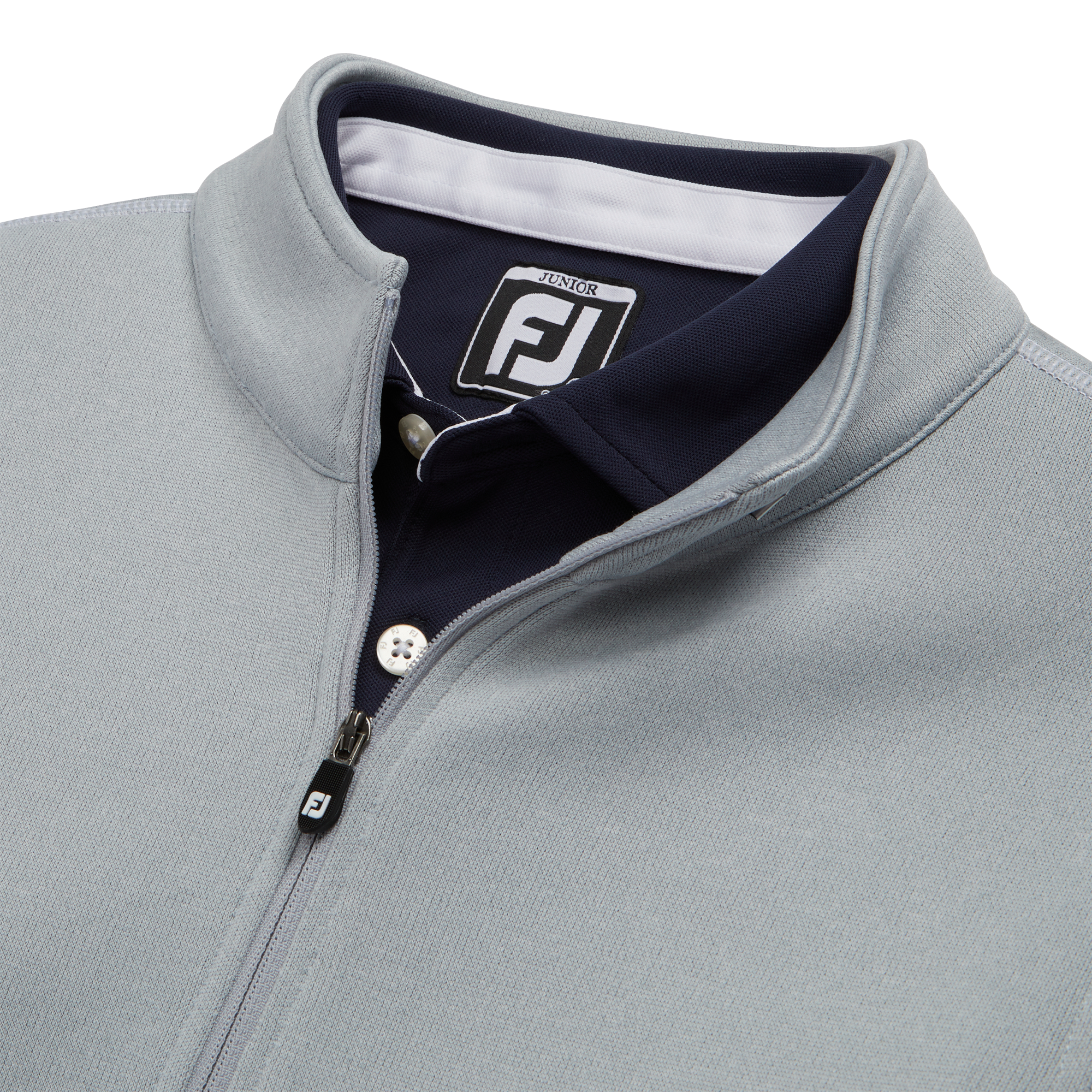 Half-Zip Contrast Stitch Mid-Layer Junior