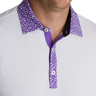 Pique Tulip Trim Stretch Lisle Collar
