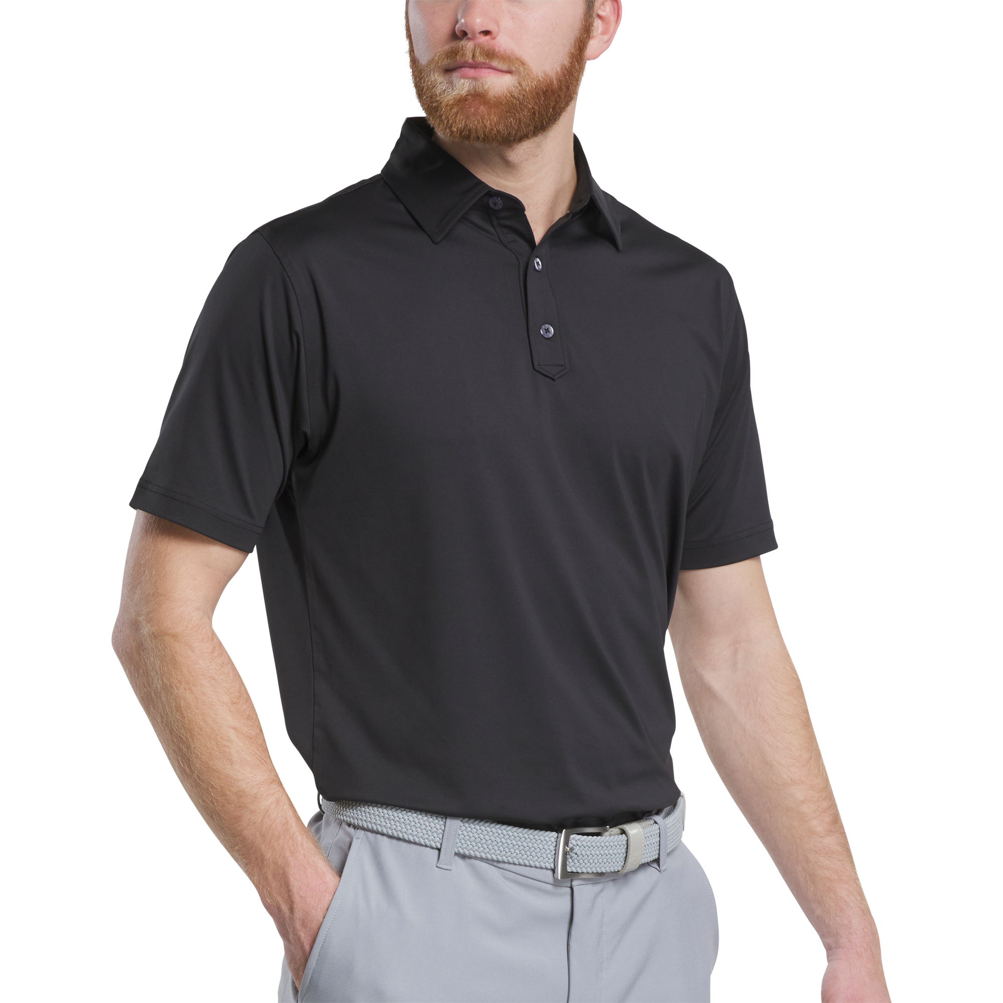 Solid Lisle Set On Placket