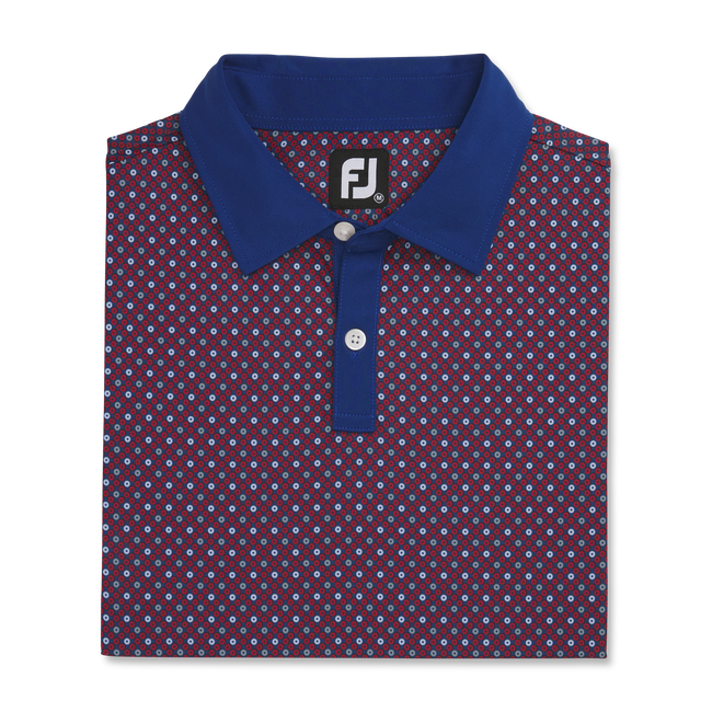 Lisle Circle Print Self Collar