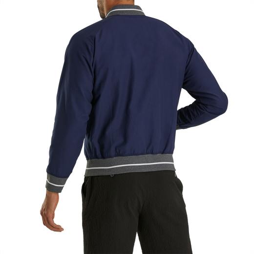 Veste FootJoy Homme Taille L – Déperlante, 1/2 Zip, Bleu/violet