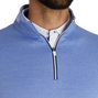 Ribbed Quarter-Zip Flatback Rib