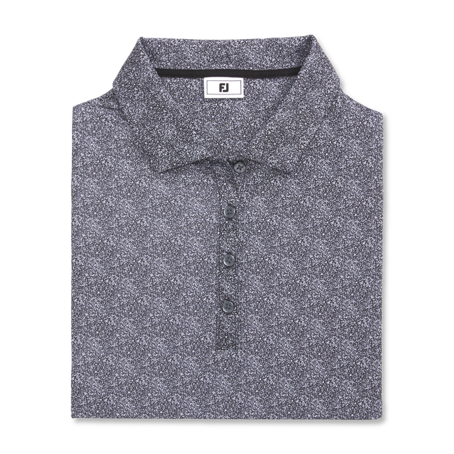 Stretch Lisle Speckle Short Sleeve Print Shirt
