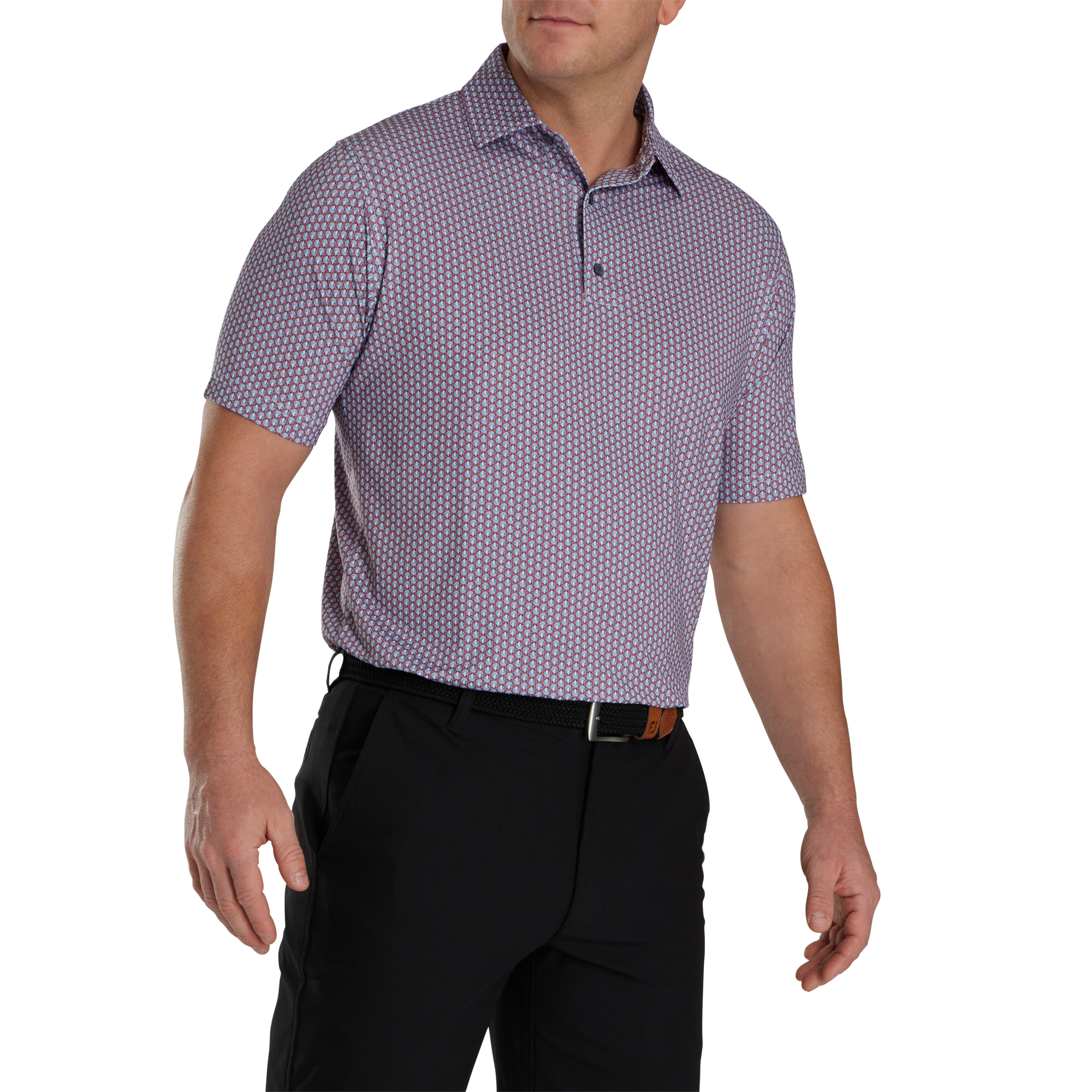 Scallop Shell Foulard Lisle Self Collar