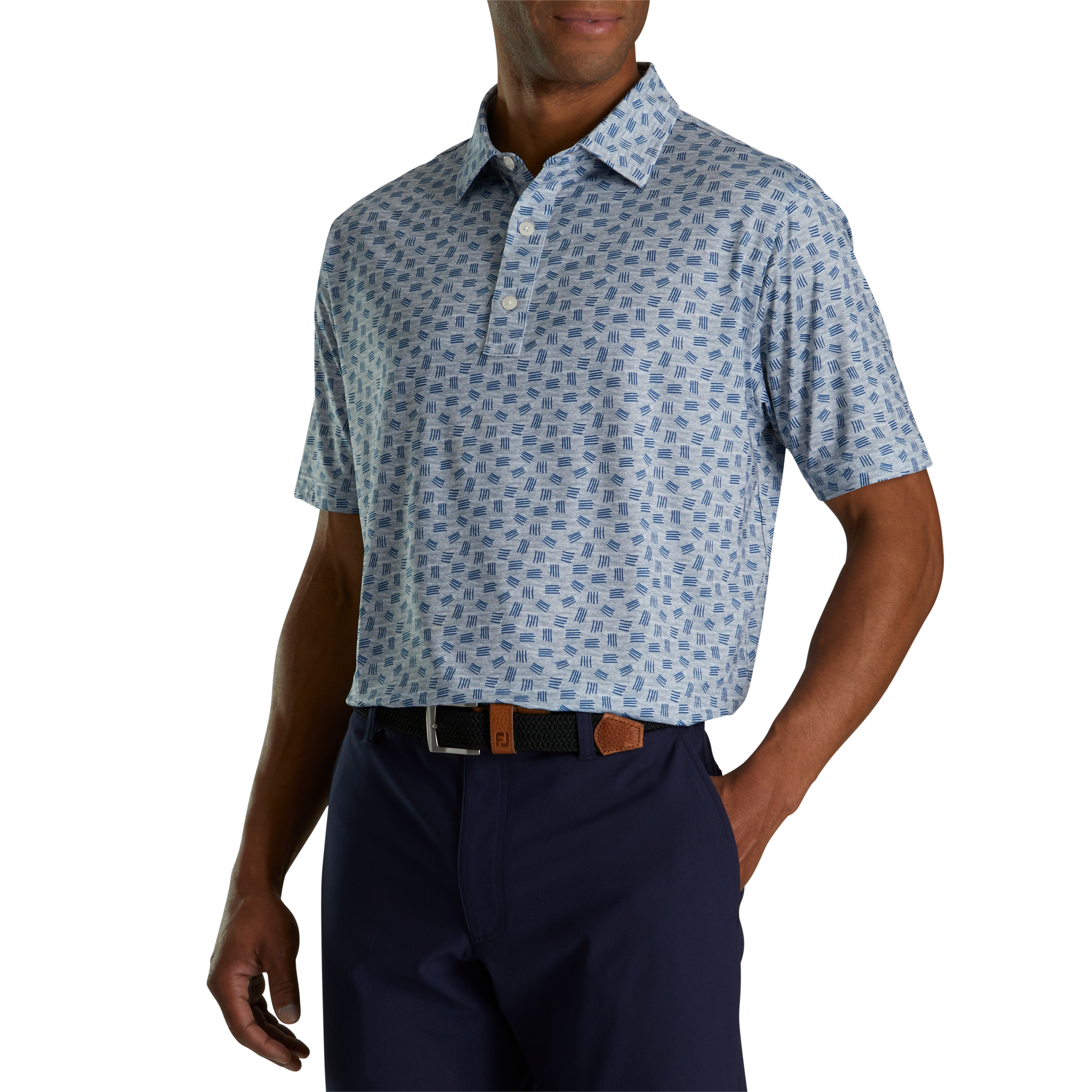 Lisle Sketched Print Self Collar