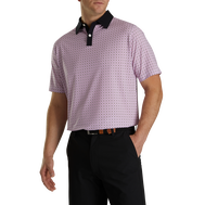 Lisle Circle Print Self Collar