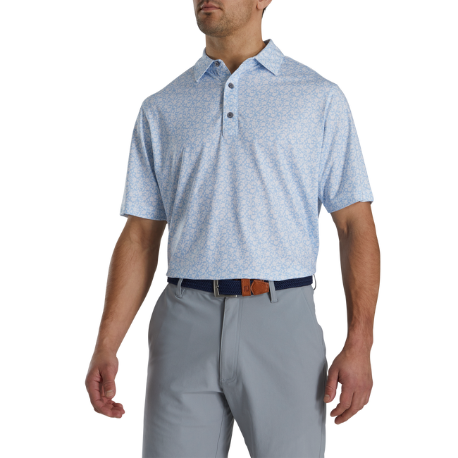 Painted Floral Lisle Self Collar