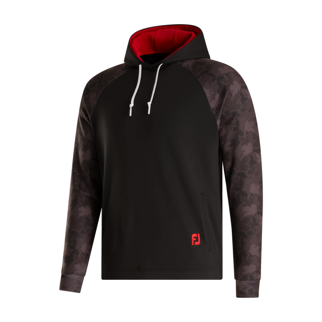 Leaf Print Lightweight Hoodie