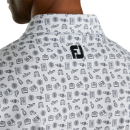 Lisle Travel Print Self Collar