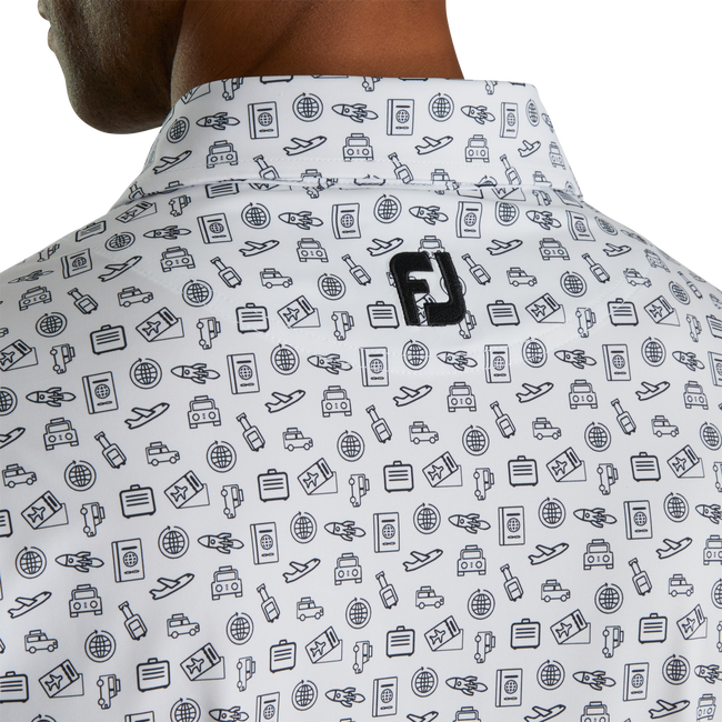 Lisle Travel Print Self Collar